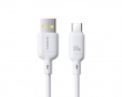 Silky Series Pikalataava Kaapeli USB - Type-C 100W - 1m - Valkoinen