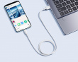 Silky Series Pikalataava Kaapeli USB - Type-C 100W - 1m - Valkoinen