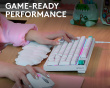 G316 X 98 Gamingnäppäimistö - Valkoinen