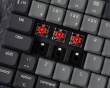 K1v6 Low Profile QMK Langaton Näppäimistö [Gateron Red] - Vaaleanharmaa