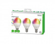 RGB-lamput, E14, G45, 5W, minipallo, 3 kpl pakkaus