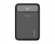 10 000 mAh varavirtalähde, kaksi USB-C-kaapelia - Musta