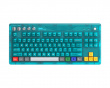 Retro Mechanical Keyboard - Langaton Näppäimistö ANSI - Clear Blue