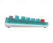 Retro Mechanical Keyboard - Langaton Näppäimistö ANSI - Clear Blue