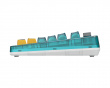 Retro Mechanical Keyboard - Langaton Näppäimistö ANSI - Clear Blue