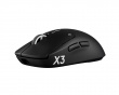 PRO X3 Superstrike Langaton Pelihiiri - Midnight Black