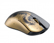 Huan M x Xi'an Museum Magnesium Wireless Gaming Mouse - Musta/Kulta - Limited Edition