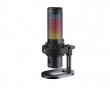 VOXARA USB-pelikondensaattorimikrofoni RGB - Musta