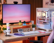 VOXARA USB-pelikondensaattorimikrofoni RGB - Valkoinen