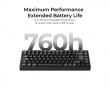 K2 Ultra 75% 8K Langaton Näppäimistö - Musta [Keychron Apex Red]