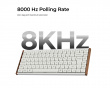 K3 Ultra SE 75% 8K Langaton Näppäimistö - Wood White [Milk POM Red]