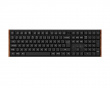 K5 Ultra Low-Profile 100% 8K Langaton Näppäimistö - Wood Black [Keychron Milk POM Brown]