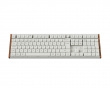 K5 Ultra Low-Profile 100% 8K Langaton Näppäimistö - Wood White [Keychron Milk POM Red]