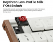 K5 Ultra Low-Profile 100% 8K Langaton Näppäimistö - Wood White [Keychron Milk POM Brown]