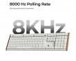 K5 Ultra Low-Profile 100% 8K Langaton Näppäimistö - Wood White [Keychron Milk POM Brown]