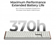K5 Ultra Low-Profile 100% 8K Langaton Näppäimistö - Wood White [Keychron Milk POM Brown]