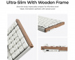 K5 Ultra Low-Profile 100% 8K Langaton Näppäimistö - Wood White [Keychron Milk POM Brown]