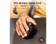 EM05 NL Pystysuora Langaton Trackball-hiiri - Musta/Punainen