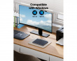 T1 Plus Langaton Touchpad - Valkoinen/Hopea