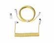 Coiled Aviator Kaapeli Angled 8K - Keltainen