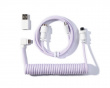 Coiled Aviator Kaapeli Angled 8K - Vaaleanvioletti