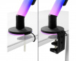 Alzare RGB - Kaasujousellinen näyttövarsi, musta