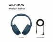 WH-CH730 Langattomat melua vaimentavat Bluetooth-kuulokkeet - Sininen