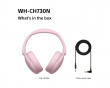 WH-CH730 Langattomat melua vaimentavat Bluetooth-kuulokkeet - Vaaleanpunainen