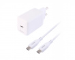 USB-C GaN -seinälaturi 70 W - 1,8 m - valkoinen