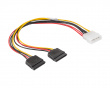 Molex (Uros) 4 PIN -> 2x SATA (Naaros) 15 PIN Kaapeli 30cm