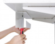 Under-desk Cable Tray - Johtokouru Valkoinen (DEMO)