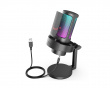 AMPLIGAME A8 USB Mikrofon RGB (PC/PS4/PS5) - Musta (DEMO)