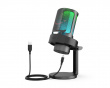AMPLIGAME A8 USB Mikrofon RGB (PC/PS4/PS5) - Musta (DEMO)