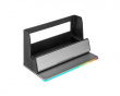 Universal Device Organizer with RGB Desk - Toimistotarviketeline, Harmaa (DEMO)