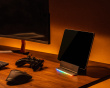 Universal Device Organizer with RGB Desk - Toimistotarviketeline, Harmaa (DEMO)