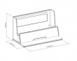Universal Device Organizer with RGB Desk - Toimistotarviketeline, Harmaa (DEMO)