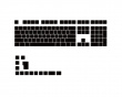 Blank PBT Keycap Set MDA Profile - Musta (DEMO)