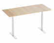 Säädettävä Työpöytä 1600x700mm - Valkoinen/Tammi
