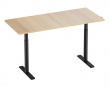 Säädettävä Työpöytä 1600x700mm - Musta/Tammi