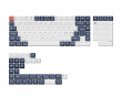 Lemokey P1 Pro QMK 75% - Space Silver - WS Morandi - Bluish Black White Keycap Set Nordic
