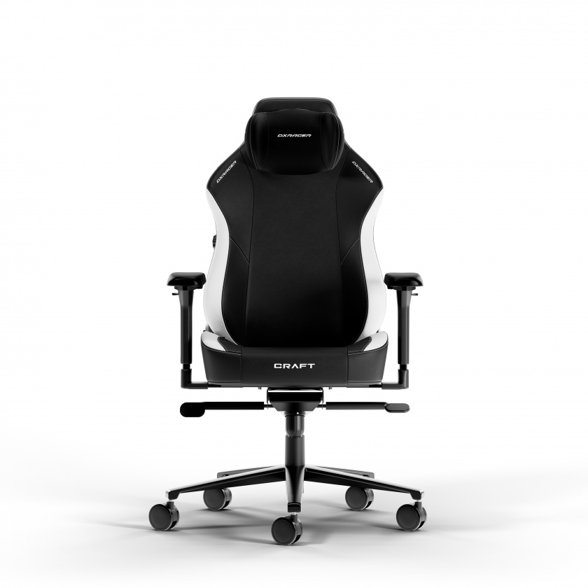 DXRacer CRAFT L Musta & Valkoinen EPU Nahka