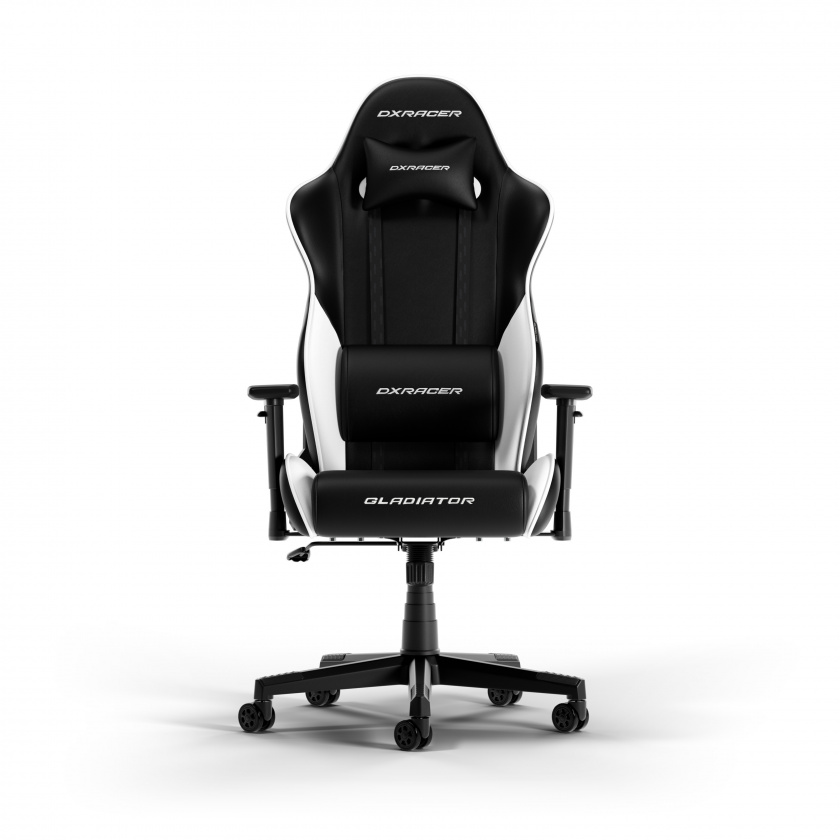 DXRacer GLADIATOR L Musta & Valkoinen PVC Nahka