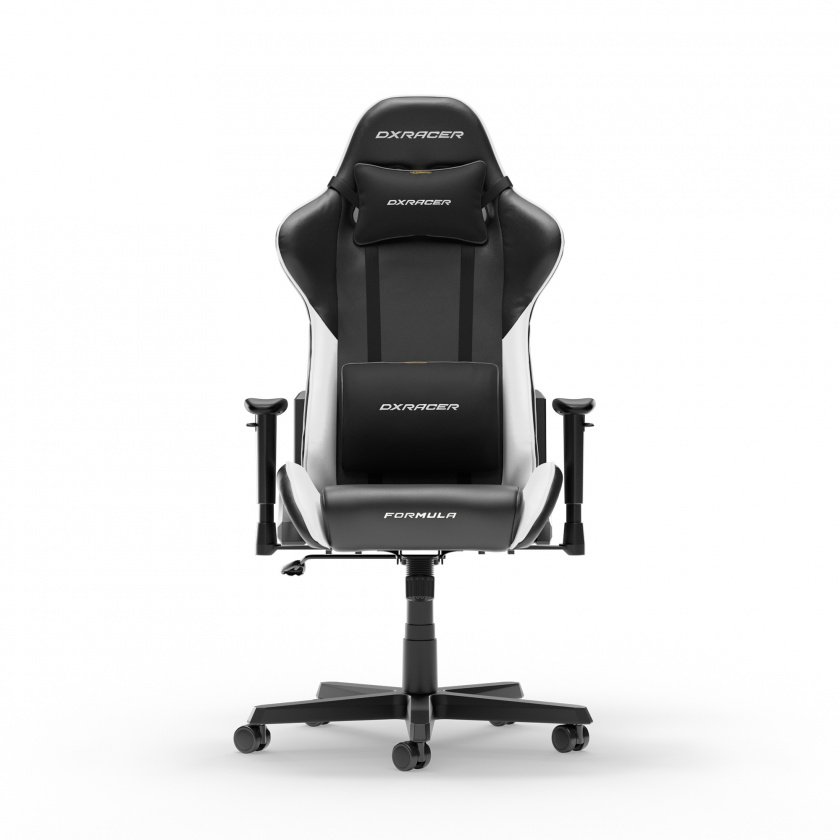 DXRacer FORMULA L Musta & Valkoinen PVC Nahka