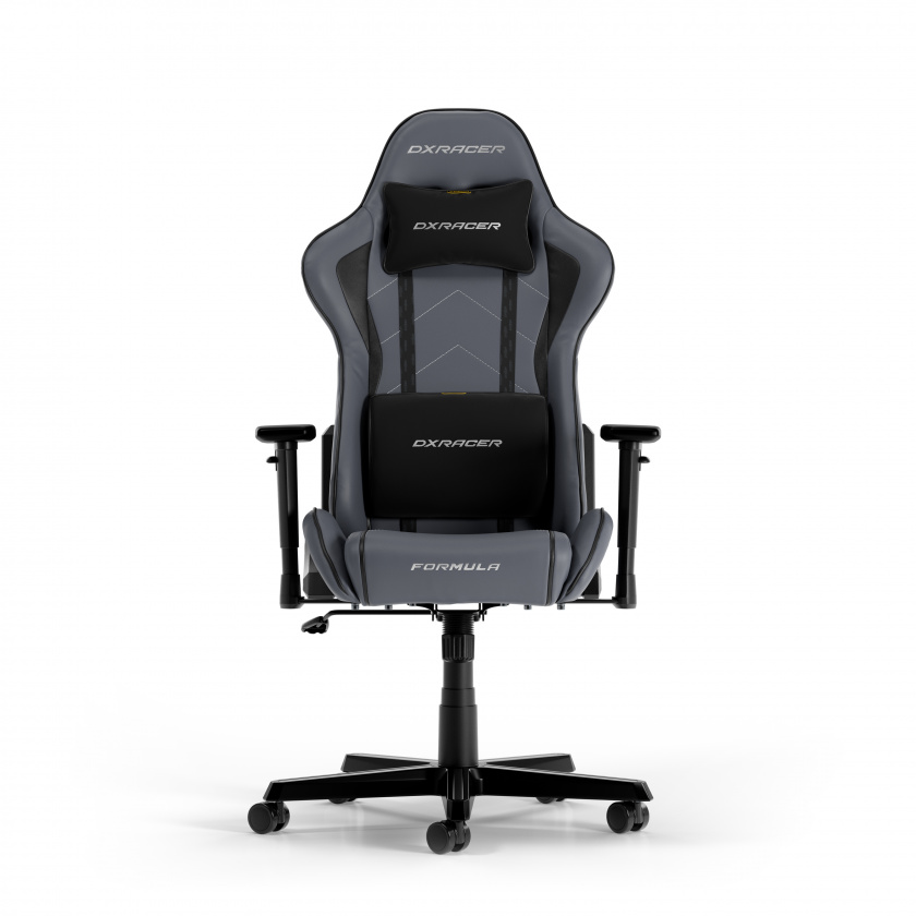 DXRacer FORMULA L Harmaa & Musta PVC Nahka